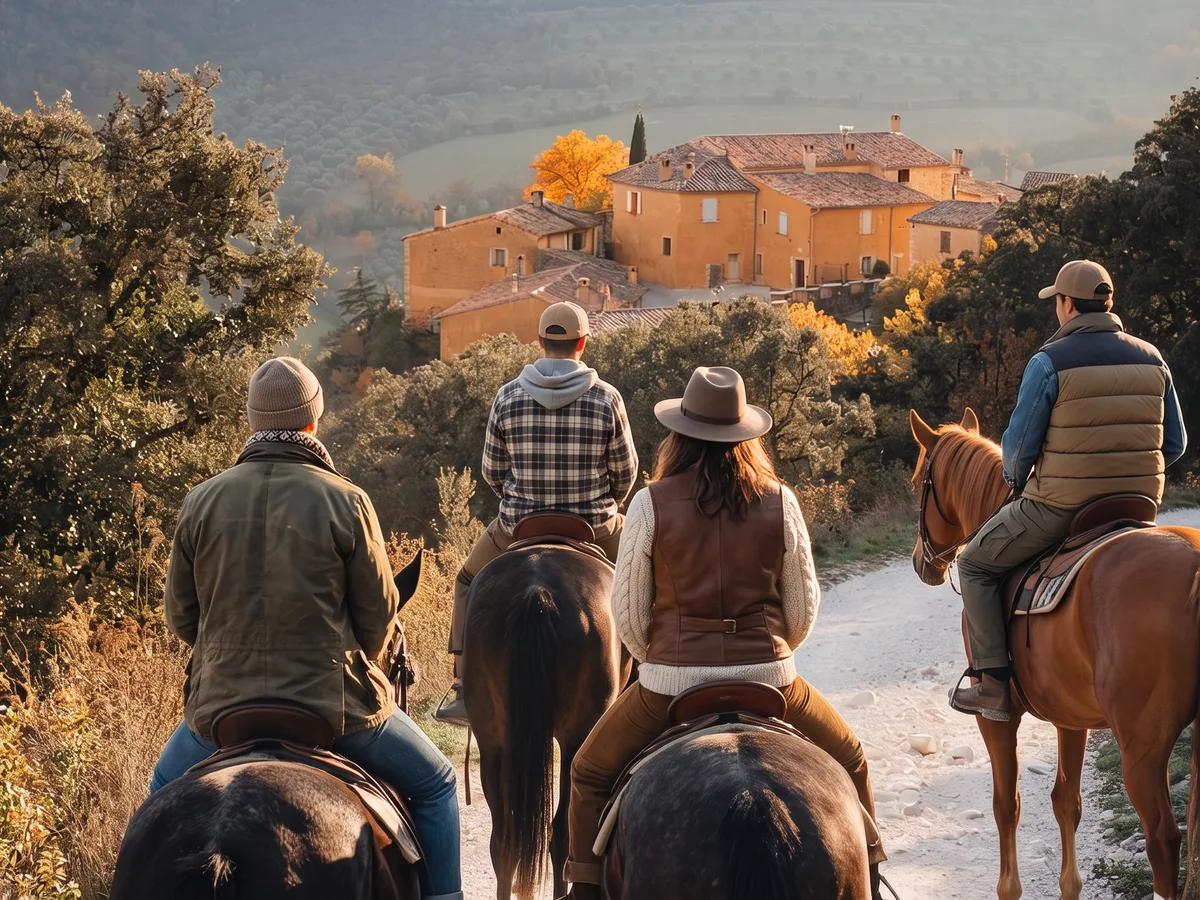 Balade à cheval dans la Drôme, autour de Montélimar